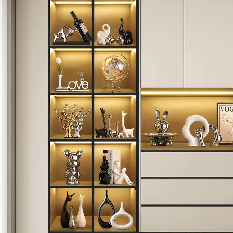 轻奢高档软装摆件家居客厅酒柜电视柜装饰品玄关桌面摆设乔迁新居