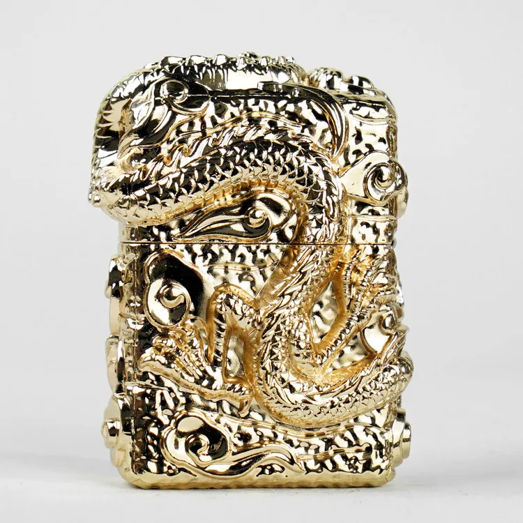 ZORRO佐罗盔甲神龙仿金防风煤油打火机重甲创意潮节日礼物送男友