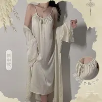 性感蕾丝蝴蝶结紧身睡衣套装唯美浪漫甜美连体纯欲睡裙家居服丝袜