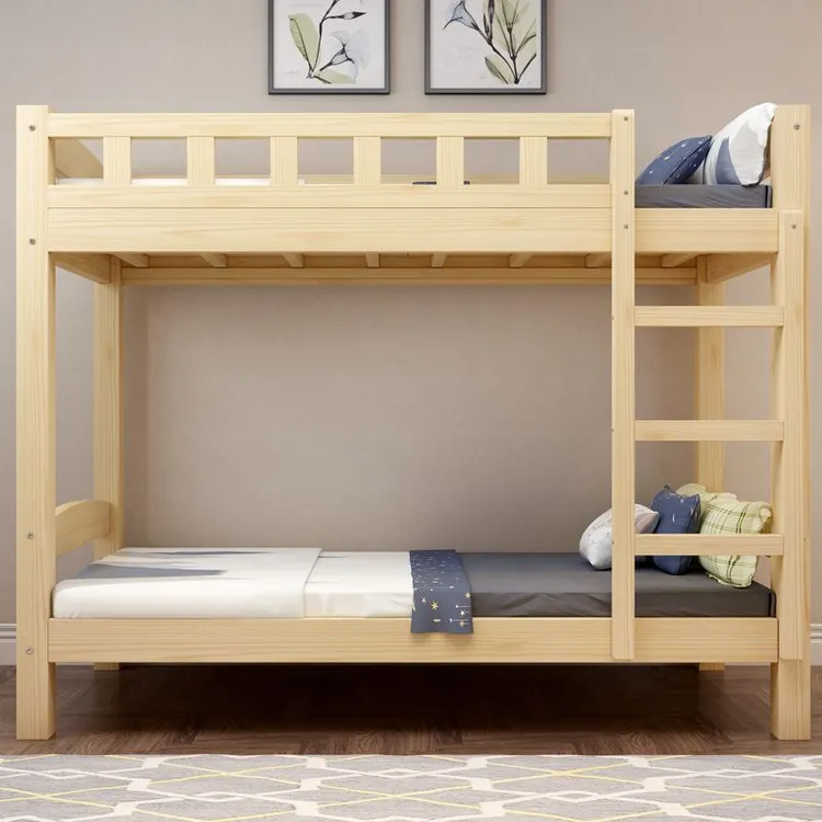 实木床上下铺床二层成人双层上下铺床二层成年人实木上下床双层床
