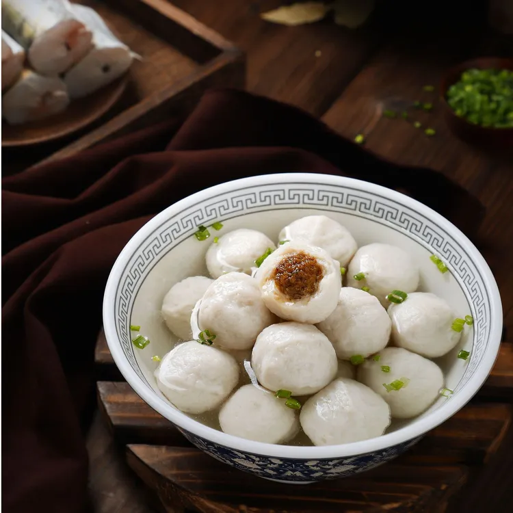 海欣爆汁小鱼丸500g*4包 到手2kg 共约181颗鱼丸