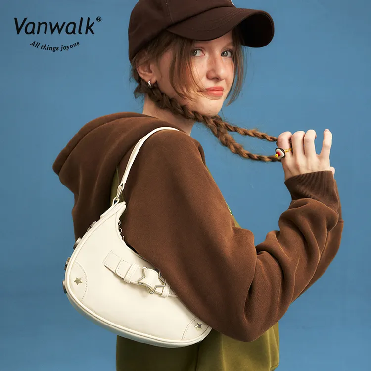 VANWALK旗舰店 女包高级感腋下包时尚百搭通勤手提包复古单肩包潮