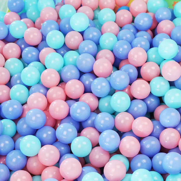 凌先生5.5cm7cm8cm透明海洋球炫彩海洋球手工diy室内小彩球无毒无