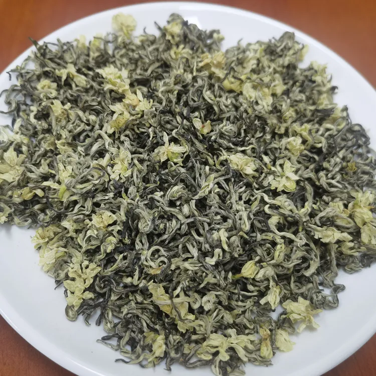 蒙顶甘露飘雪（白豪卷飘）6.18杯中香显毫率高明前春茶飘雪茉莉花茶