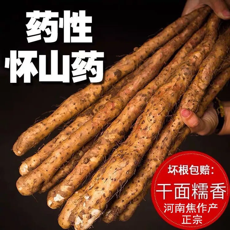 河南焦作垆土铁棍山药怀山药新鲜现挖农产品软糯批发特产三斤五斤