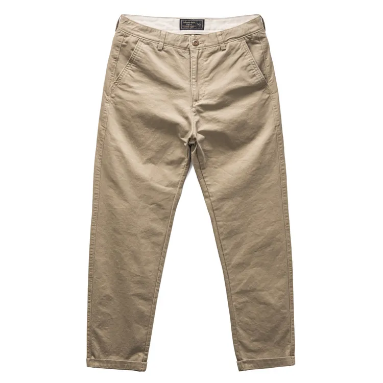 180男款秋冬休闲直筒男裤纯色舒适百搭灰咔叽质感厚实潮流休闲