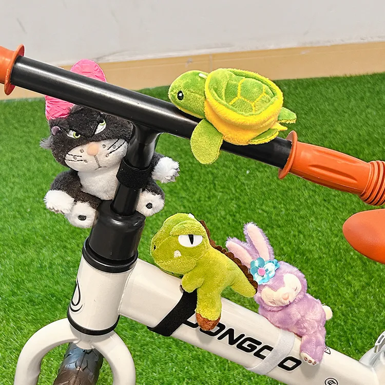自行车装饰公仔可爱卡通网红山地车车架摆件平衡车滑板车饰品玩偶