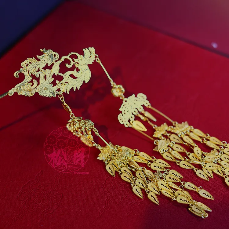 富贵长流苏唐风发簪