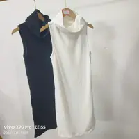唯琳剪标  3仓P1-2-2719款  高领无袖针织毛衫