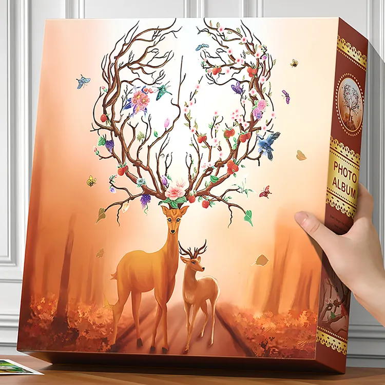 相册本大容量5678寸混装1190张5寸6寸盒装横竖版混合照片相册本