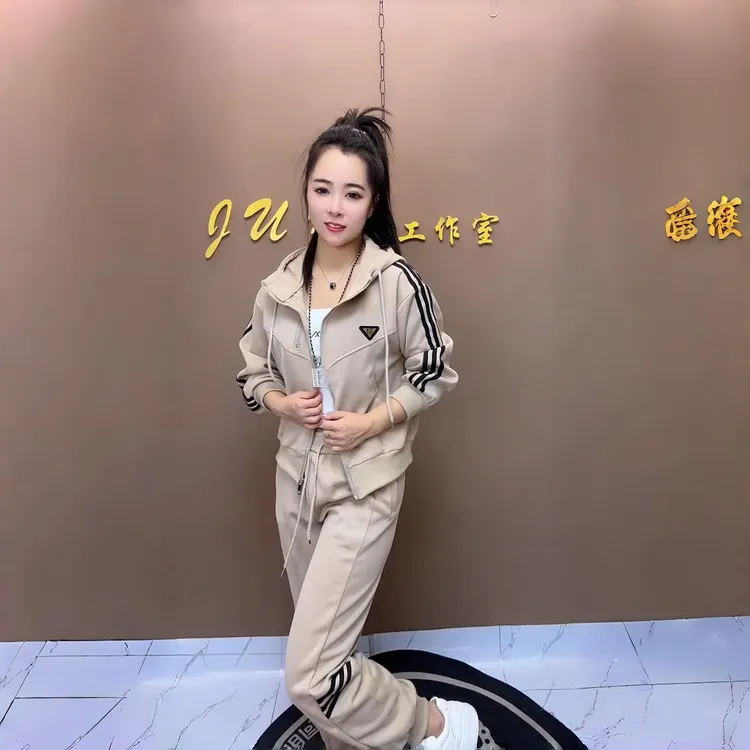 2024秋季新款运动服运动套装休闲时尚洋气宽松