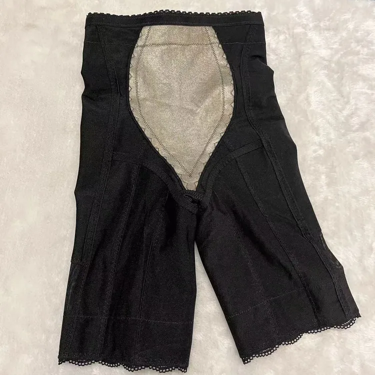 银纤维产后收腹高腰平角透气束腹提臀美体塑形术后束腰网纱塑身裤