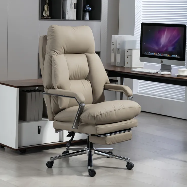 真皮老板椅可躺午休办公椅休闲舒适电脑椅久坐沙发椅人体工学椅子