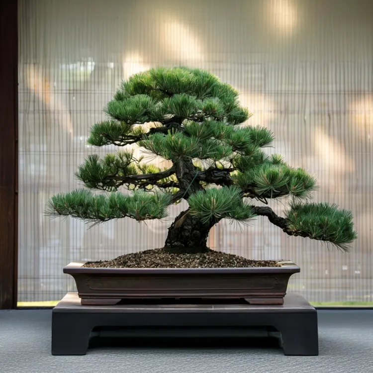 四季客厅树罗汉松树老桩招财风水招财盆栽迎客松盆景室内室内盆景