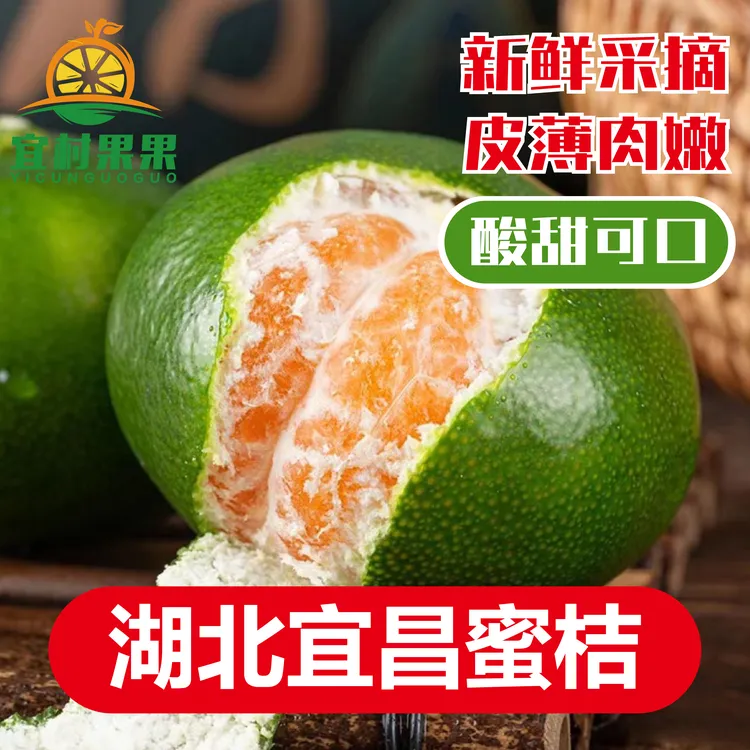 湖北宜昌蜜桔3/5/9斤皮薄无籽化渣酸甜多汁爽口水果