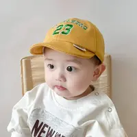 宝宝帽子秋季新款婴幼儿鸭舌帽韩版男女宝宝棒球帽软帽檐鸭舌帽