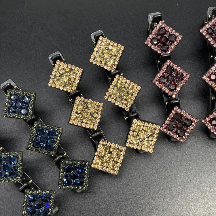 时尚气质百搭简约菱形款刘海碎发一字夹轻奢精美化妆夹子发夹