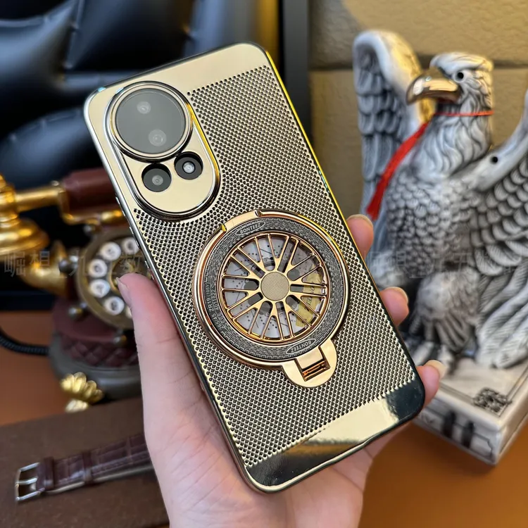 适用华为Nova13【解压支架+自带镜头膜】电镀高清镜头膜散热防摔壳