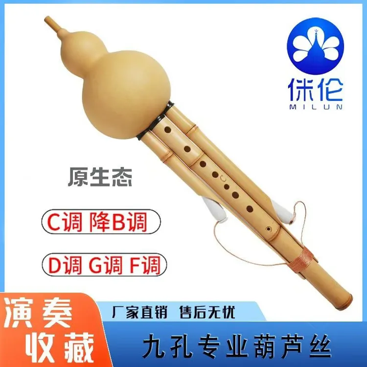 金竹紫竹九孔原生态葫芦丝初学儿童专业演奏型
