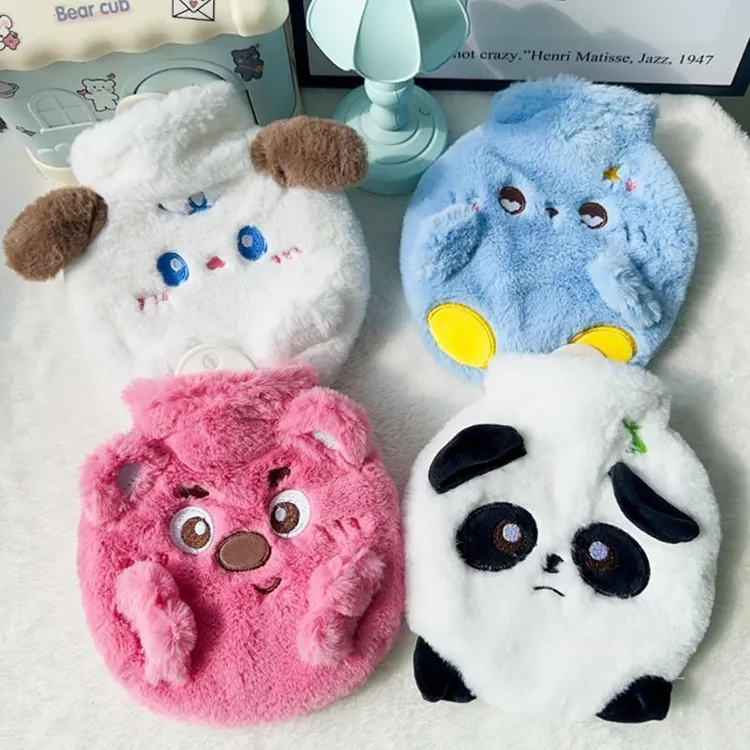 可爱注水型热水袋学生保暖小巧毛绒绒暖手宝冬季保暖随身迷你便携