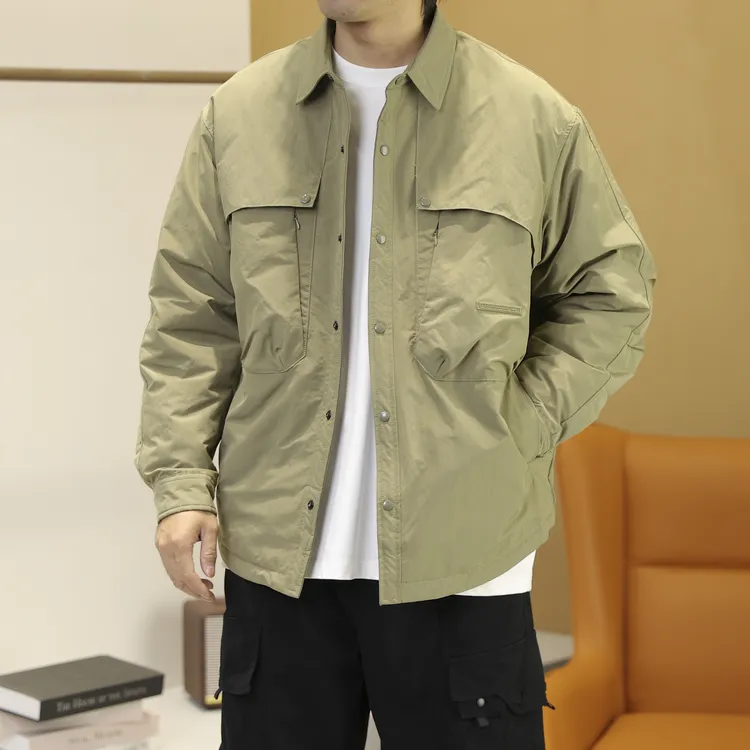 2025冬季设计师款羽绒服立体剪裁宽松廊形国标鸭绒夹克羽绒服外套