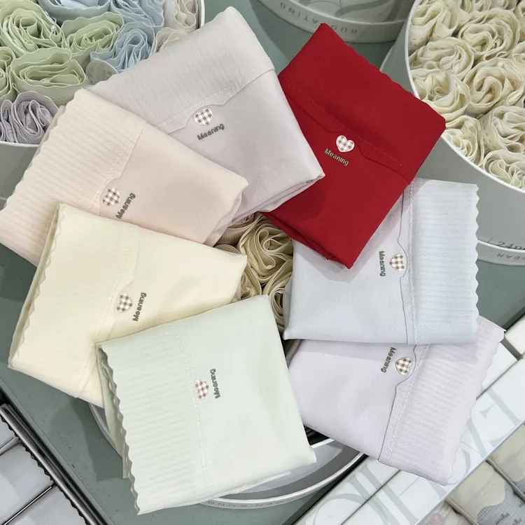 抗菌生物内裤柔软亲肤针织纯色简约时尚百搭保暖中腰女士内裤4044