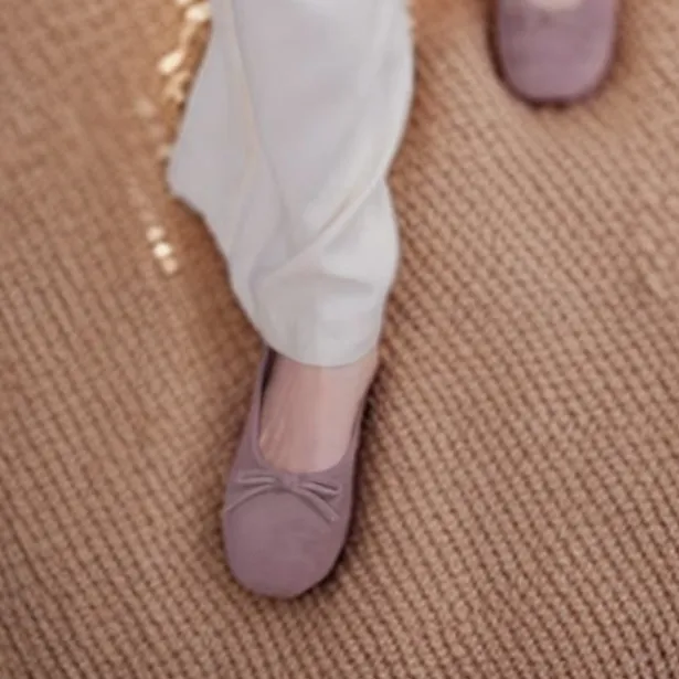 法国renqis高级感芭蕾鞋女真皮复古方头轻薄透气舒适休闲柔软单鞋