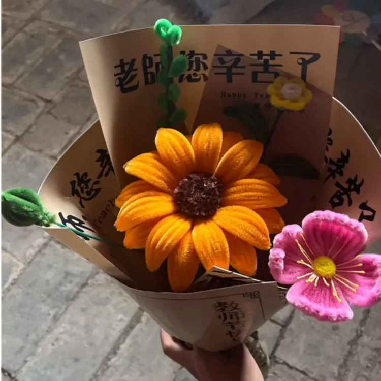 纯手工扭扭棒花