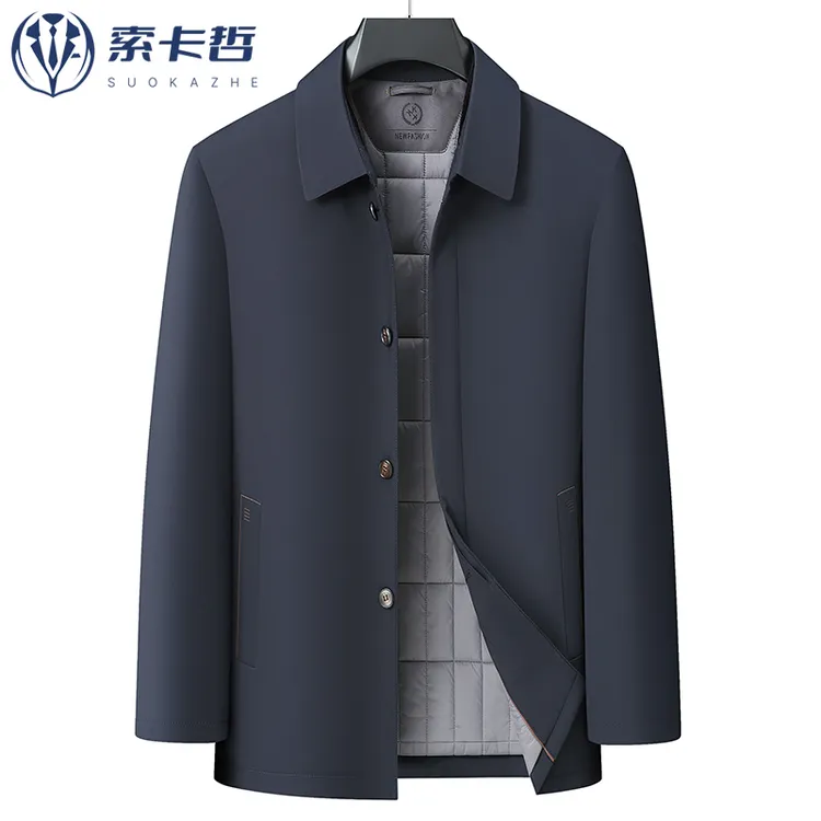 爸爸装大码棉衣男士胖子特大纽克款加肥加大肥佬休闲宽松棉服外套