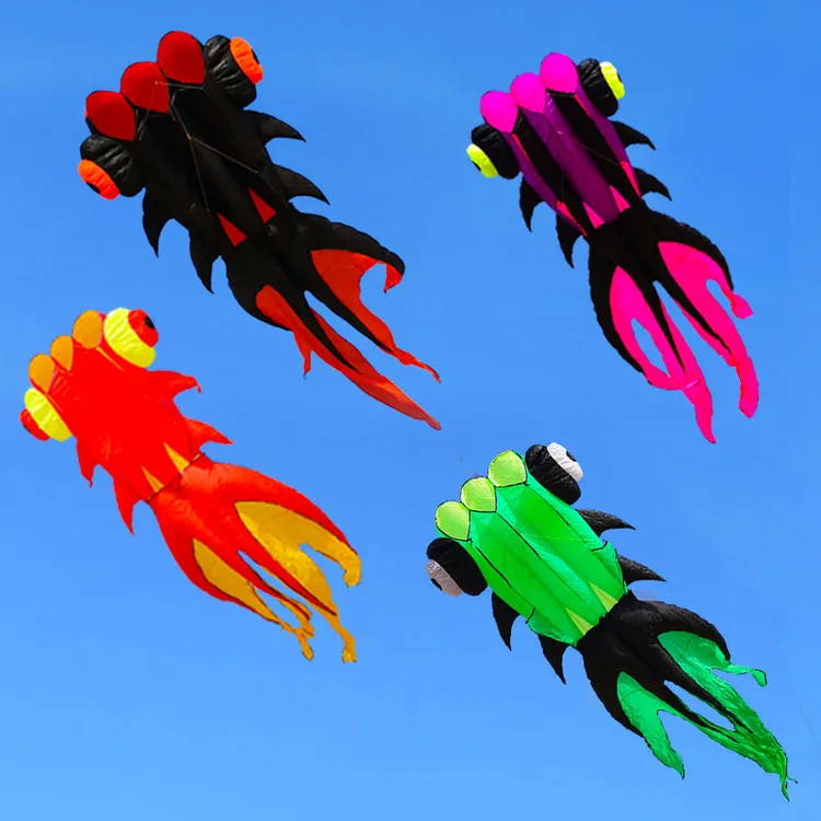 马老四大金鱼风筝伞布软体3D立体高档超大特大巨型大人专用大号