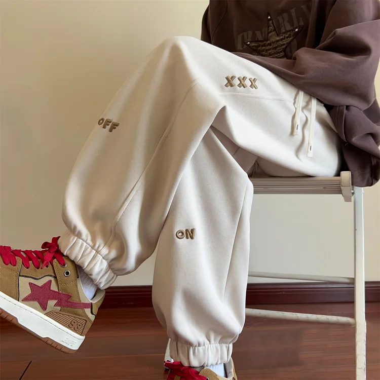 男童春秋裤子2025新款秋装青少年休闲卫裤外穿男孩束脚加绒运动裤