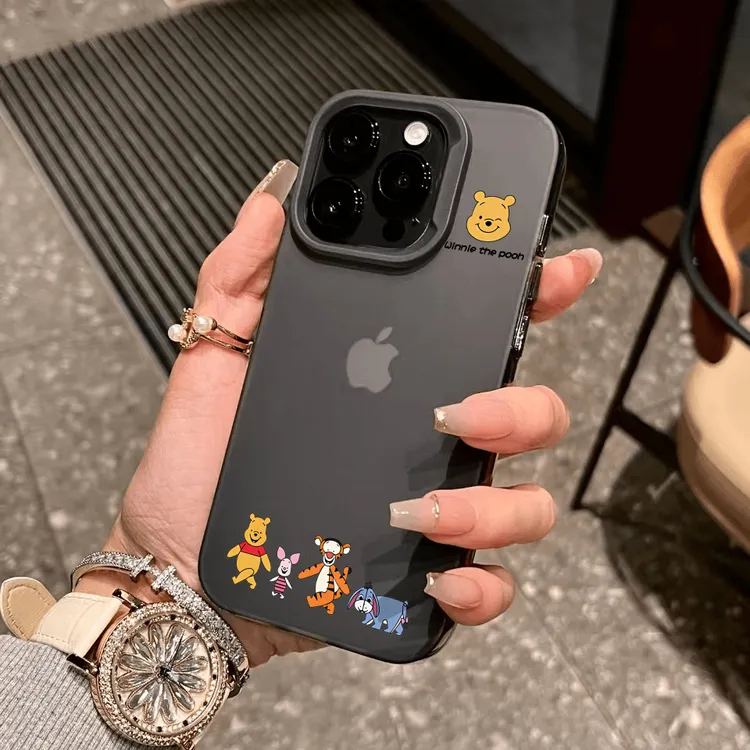 小头像维尼熊适用iphone13手机壳苹果15promax情侣12防摔14软壳xs