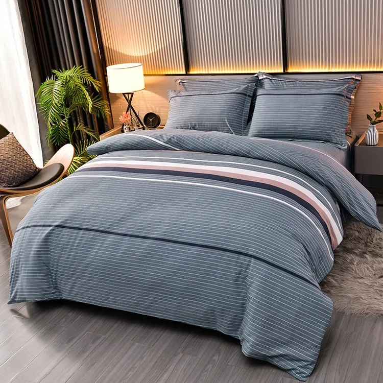 100%纯棉加厚全棉被套被罩磨毛系列不掉毛不掉色-单个被套简约