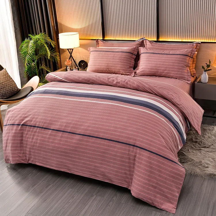 100%纯棉加厚全棉被套被罩磨毛系列不掉毛不掉色-单被套亲肤简约