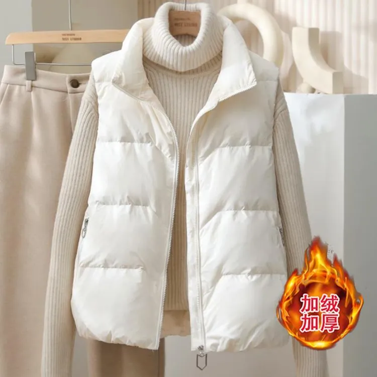 棉服马甲女2025冬季新款爆款加厚保暖小个子坎肩马夹外套背心潮