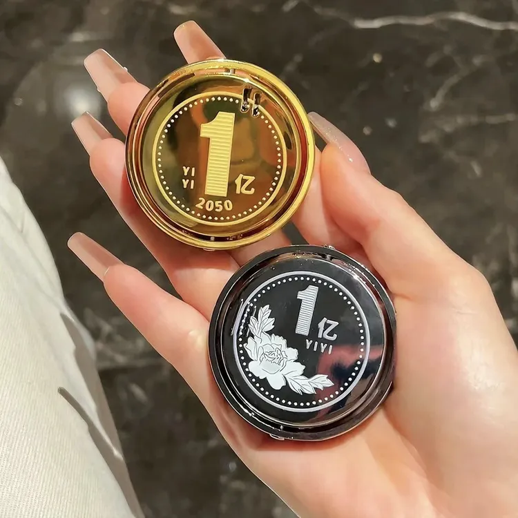 网红金属创意解压旋转陀螺转大钱金币充气打火机解压旋转潮玩B915