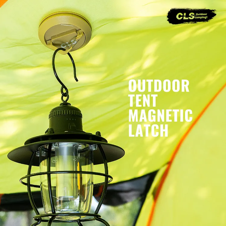 CLS户外磁吸挂钩露营天幕帐篷灯固定器野营灯免打孔磁力悬挂吸盘