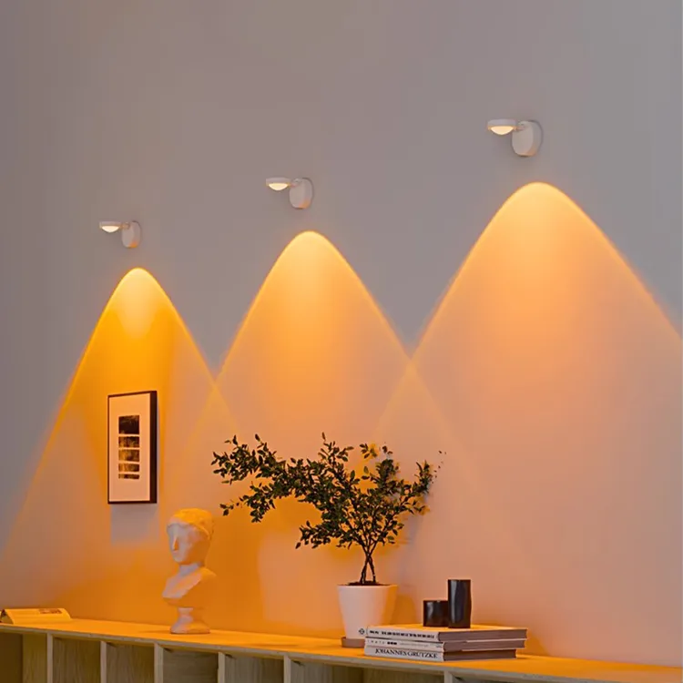 免安装充电款夕阳红磁吸壁灯卧室床头灯玄关过道客厅背景墙日落灯