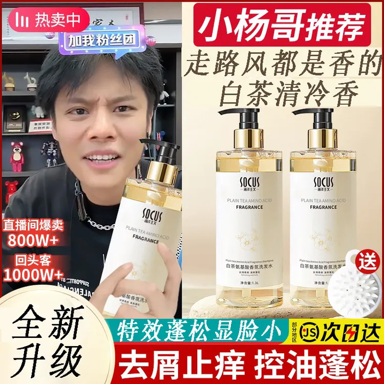 【甄选好物】山茶花洗发水控油去屑止痒洗头露男女家庭装大容量正品
