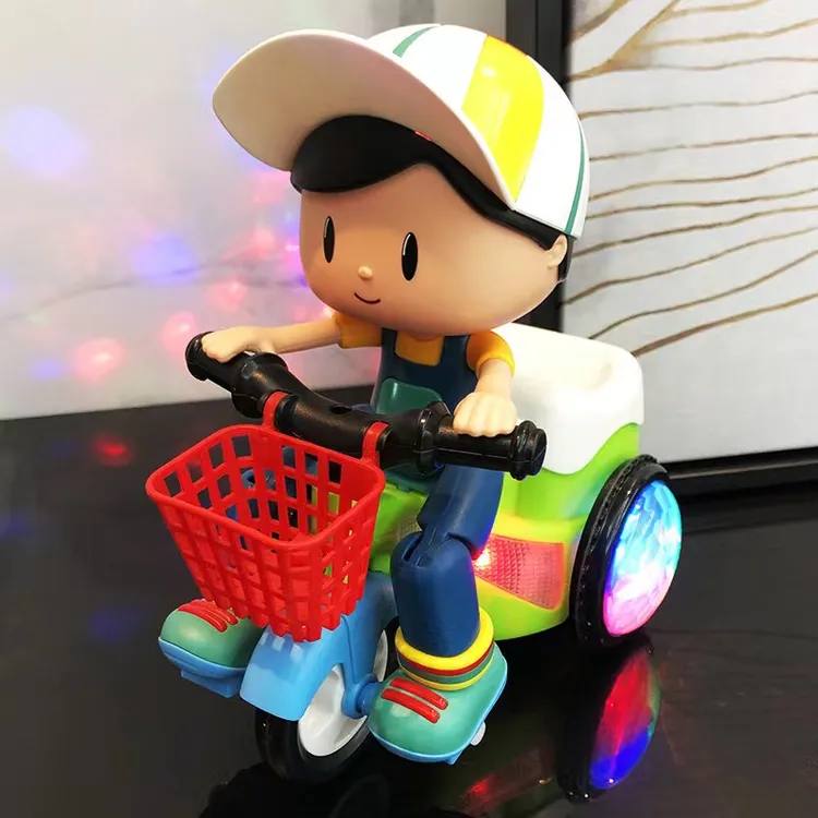 大头特技旋转三轮车