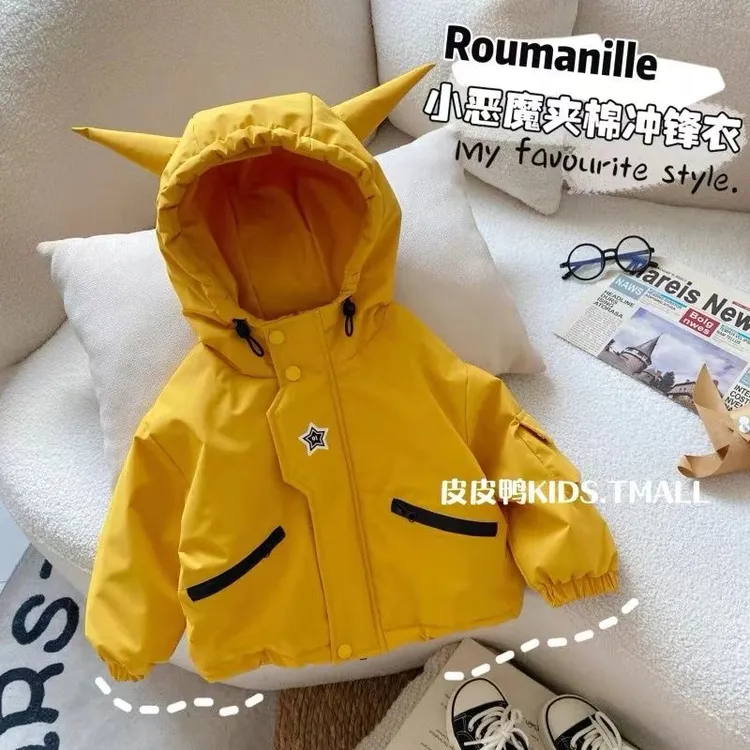 儿童棉服冬季2024新款洋气男童棉衣卡通外套宝宝卡通棉袄小童冬装