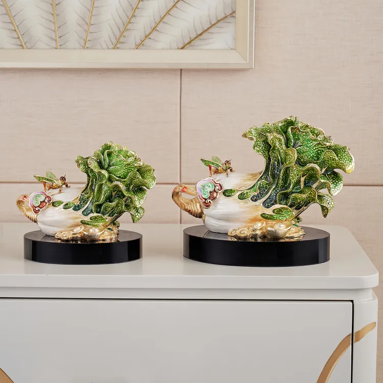 罗比罗丹《招财进宝》高档摆件珐琅彩工艺玄关博古架新中式饰品礼品