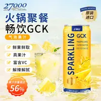 27000 GCK越南进口非浓缩鲜榨荔枝菠萝芭乐柠檬气泡果汁清爽解腻