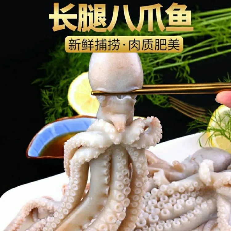 长腿八爪鱼 500g*2袋 到手2斤 一袋8条左右生鲜京东发货D