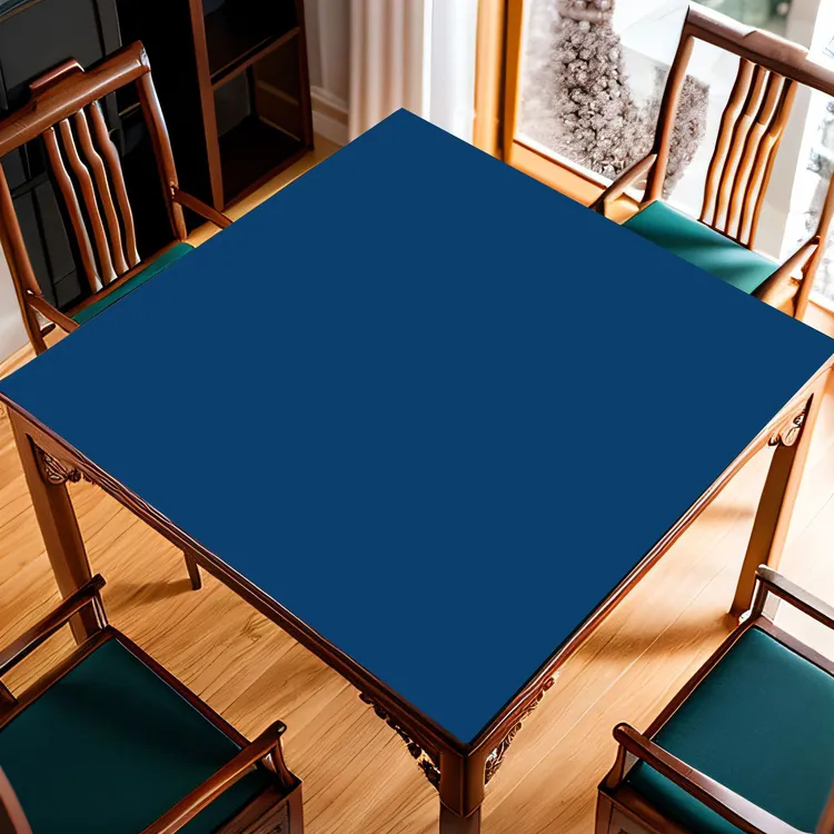 纯色硅藻泥麻将桌垫防水棋牌室扑克掼蛋正方形静音降噪防滑加厚