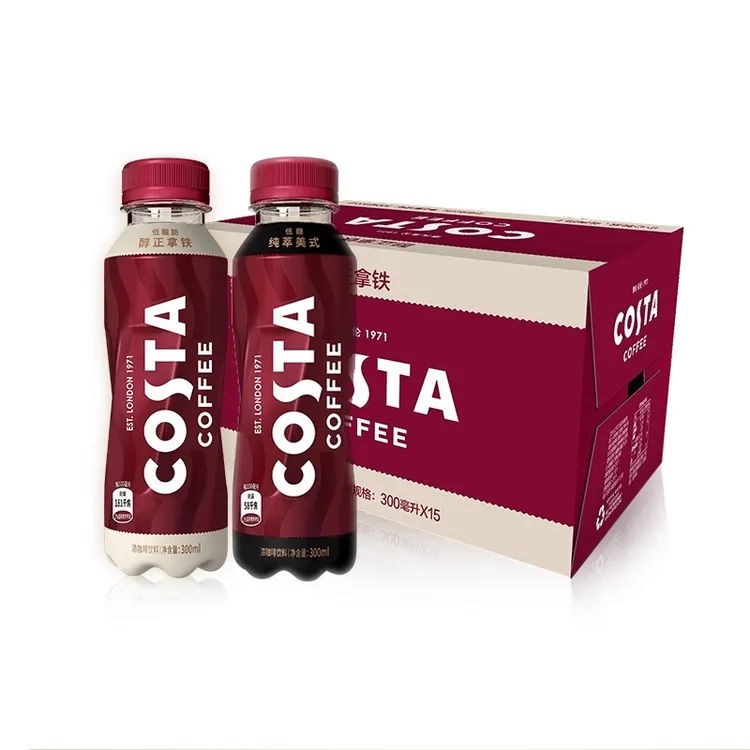 COSTA咖世家即饮咖啡300ml*15瓶美式拿铁咖啡瓶装咖啡饮料整箱