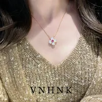 铜合金项链 美可儿   D156   玫瑰色(45cm)气质小众时尚项链