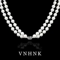铜合金仿珍珠项链 美可儿  H705   白色（6mm) 时尚气质百搭项链