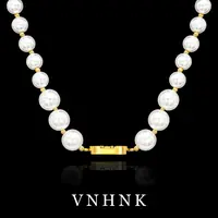 钛钢仿珍珠项链 美可儿  M281    白色(46cm6mm8mm10mm)项链