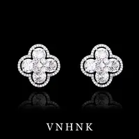 铜合金合成锆石耳饰 美可儿   N374   银色时尚气质百搭耳环